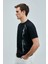 Justın Modern Grafik T- Shirt Siyah 15