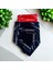 Atatürk Imzalı Kırmızı ve Siyah 2'li Renk Unisex Cotton Bandana Fular 23 Nisan Bandana 2