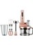 Çok Amaçlı Pembe Blender ve Robot Seti, Şık Rose Gold Tasarım 1