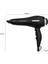 Hızlı ve Güçlü Saç Kurutma Makinesi, Siyah Renk, Profesyonel Kalite 2