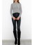 Yarım Balıkçı Crop Triko Gri - 885.1319. 5