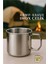 Bx Inox Çelik Kamp Kupası - Inox Kamp Bardağı Profesyonel Inox Çelik 350 ml 1