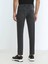Koyu Gri Slim Fit Denim Pamuk Karışımlı Pantolon 8
