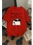 Fevkalade Baskılı Unisex Bisiklet Yaka Pamuk Oversize Boyfriend T-Shirt 1