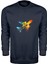 Renkli Yolcu Uçağı Unisex Sweatshirt 1