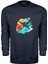 Renkli Gökyüzü ve Uçak Unisex Sweatshirt 1