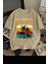 Unisex Erkek/kadın Life Is Better Renkli Baskılı Oversize Pamuklu T-Shirt 1