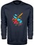 Renkli Yolcu Uçakları Unisex Sweatshirt 1