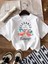 Unisex Erkek/kadın Flamingo Baskılı Oversize Pamuklu T-Shirt 1