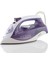 Mor Renkli Güçlü ve Pratik Buharlı Ütü, Hızlı ve Etkili Kullanım Sağlar. 1
