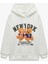 Ayı Baskılı Şardonlu Kapüşonlu Oversize Sweatshirt 3