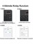 Samsung Galaxy Tab S9 Fe Plus X610 12.4 Inch Tablet ile Uyumlu Türkçe Bluetooth Klavye+Mouse+Tablet Standı Beyaz AL5166 3