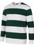 Üç Iplik Baskılı Şardonsuz Sıfır Yaka Yeşil Erkek Sweatshirt 5790-1 2