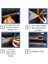 ® Mavi Araba Oto trim Dekorasyon Şeridi Kauçuk Elastik Kolay Kurulum 5 Metre Şerit Bant 4