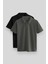 Standart Fit Basic Polo Yaka 2li Paket Siyah-Çağla Erkek T-Shirt - 87748 1