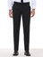 Siyah Düz Dokuma Slim Fit Klasik Yün Karışımlı Pantolon 5