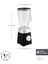 Çok Fonksiyonlu Smoothie Blender, Güçlü 1000W Motor, Şık Siyah Tasarım 2