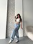 Baggy Kar Yıkama Orta Mavi Jeans Pantolon D2007 5