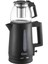 Çay Makinesi 1.8l Kettle 0.9l Demlik Siyah Çok Renkli 1