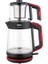 Kırmızı Siyah Çay Makinesi 1900 W Cam Tasarım 1