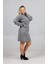 Sofistike Koyu Gri Triko Takım | 46 Bedene Kadar Asil Etek Kazak Kombini 4