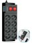 Isıya Dayanıklı Termal Akım Korumalı 2 Metre 16A 4000W 8li Priz ve 3 USB Li Uzatma Kablosu (4887) 2