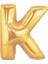 K Harf Folyo Balon Altın Renk 40 Inç (4887) 1