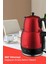 Kırmızı Geniş Kapasiteli 2200W Paslanmaz Çelik Çay ve Su Isıtıcı 5