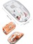 Depomix Sessiz Tıklama Çift Modlu Bluetooth ve Alıcı Şeffaf Mouse Fare 5