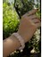 Pembe Quartz Özel Kesim Doğal Taş Unisex Bileklik 4