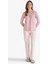 Pijama Takımı Regular Fit Uzun Kollu Üst Desenli Uzun Alt-Fall in Love G0229AX25AU 3