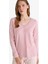 Pijama Takımı Regular Fit Uzun Kollu Üst Desenli Uzun Alt-Fall in Love G0229AX25AU 4