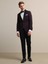 Bordo Slim Fit Çıkarılabilir Şal Yaka Dokuma Smokin Takım Elbise 9