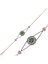 925 Ayar Gümüş Rose Yeşil Taşlı Otantik Bileklik BR0460467 (599599) 1