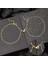 925 Ayar Gümüş Rodyum Gold Çift Kalpli Aşk Bileklik T8621 (599599) 1