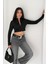 Kadın Fermuarlı Crop Ceket – Dinamik & Modern Stil 2