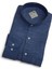 Linen Keten Klasik %100 Cotton Uzun Kollu Terletmeyen Hakim Yaka Mavi Gömlek (Regular Kalıp) 1