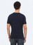 Lacivert Bisiklet Yaka Pamuk Karışımlı T-Shirt 8
