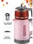 Pembe 2200W Cam Demlikli Çay ve Su Isıtıcı, Pratik ve Şık Tasarım 3