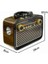 Zeroshop Nostaljik Görünümlü Ahşap Radyo Tf Sd USB Girişli LED Fener Işıklı 5