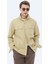 Yağ Yeşili Düz Regular Fit Dokuma Overshırt 9