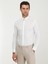 Beyaz Düz Slim Fit Düz Manşet Klasik Yaka Smokin Gömlek 6