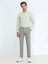 Açık Haki Düz Dokuma Slim Fit Casual Pamuk Karışımlı Pantolon 6