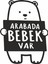 Arabada Bebek Var Araç, Araba, Oto, Motorsiklet, Kask, Laptop, Cam Sticker 16X12 cm 1