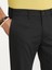 Siyah Düz Dokuma Slim Fit Casual Pamuk Karışımlı Pantolon 7