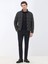 Antrasit Regular Fit Dik Yaka Casual Dokuma Mont 7