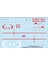 DBT01021 1/72 Ölçek, Transall C-160D, Türk Yıldızları, Dekal Çıkartma 1