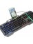 Msa-Shop Işıklı Oyuncu Q Klavye Mouse Seti Siyah Gaming Oyuncu Klavye 4