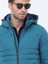 Petrol Regular Fit Kapüşonlu Casual Dokuma Mont 8