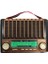 KTF-1428 Solar Enerjiyle Şarj Olabilen Bluetooth Nostalji Hoparlör – Taşınabilir, Güçlü Ses 5